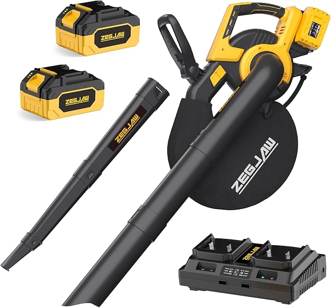 Cordless Leaf Blower & Vacuum, 3-in-1 Leaf Vacuum