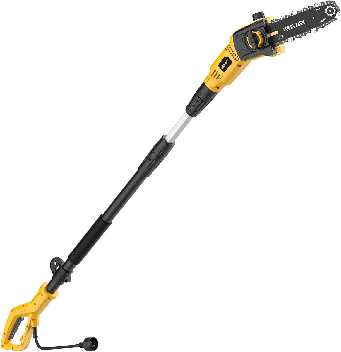 ZEGJAW 8" Electric Pole Saw Corded, 6 Amp Pole Saws for Tree Trimming
