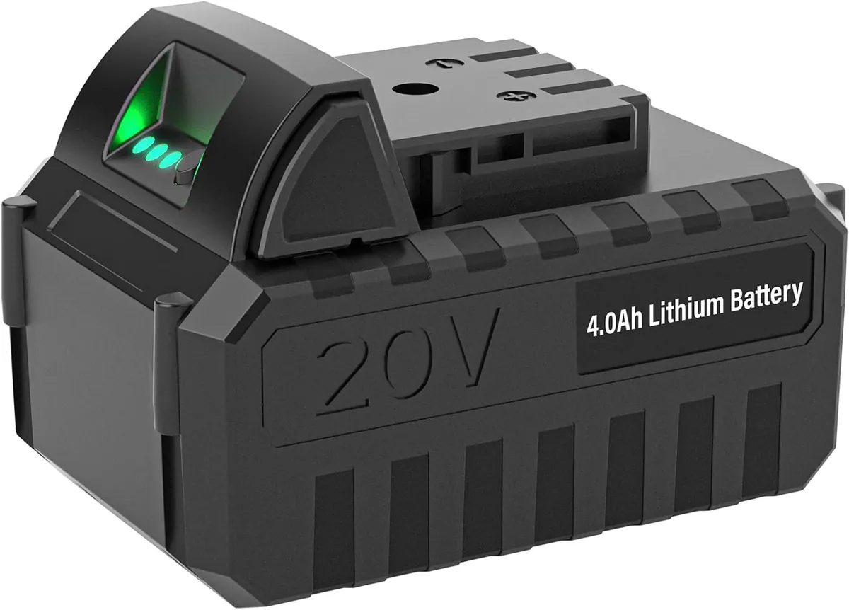 ZEGJAW 20V 1-Pack 4.0Ah Lithium Battery for Snow Shovel and Snow Blower(B0DB1PXHVJ, B0FDWT23YJ)