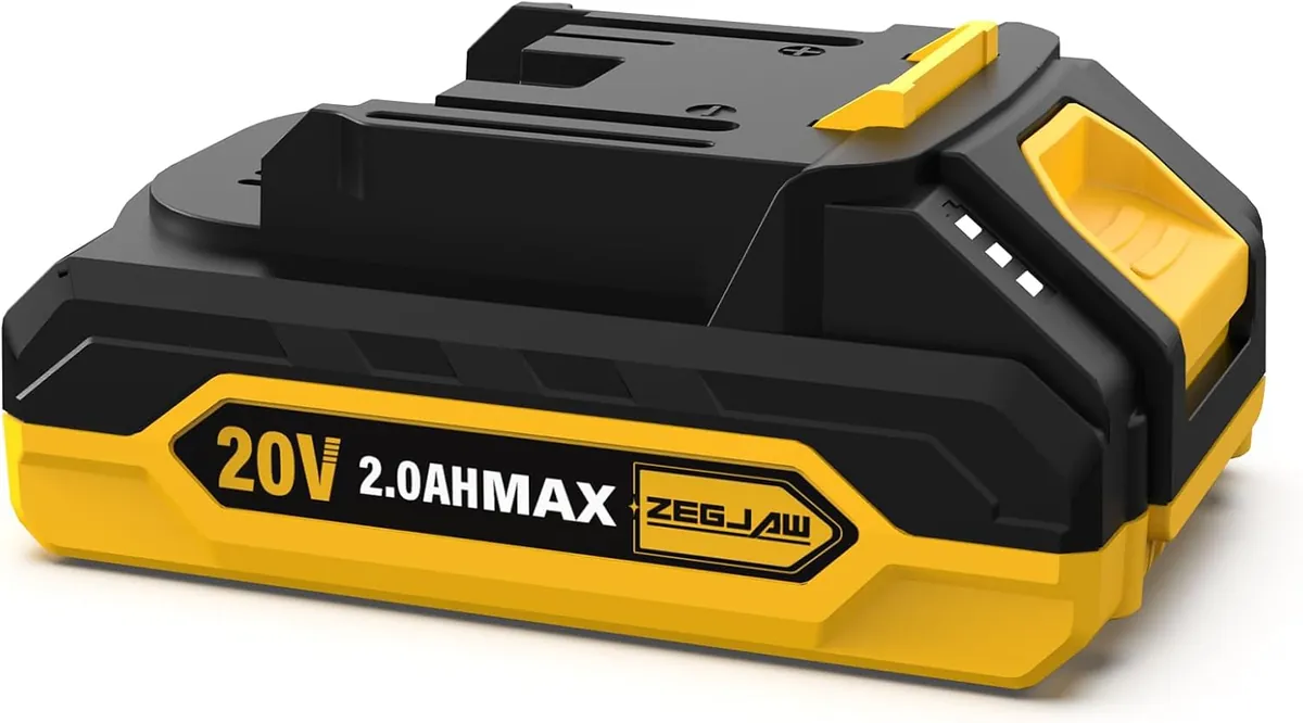 ZEGJAW 20V 1-Pack 2.0Ah Lithium Battery