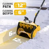 20V 12'' Cordless Snow Shovel, Snow Blow, photo 2
