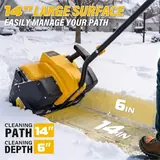 20V 14'' Cordless Snow Shovel, Snow Blow, photo 2