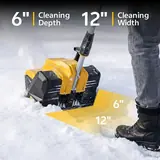 20V 12" Electric Snow Shovel,Cordless Sn, photo 3