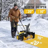 40V 20" Electric Snow Blower Cordless, photo 2