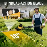 18" 20V Pole Hedge Trimmer Cordless, photo 2