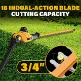 2-in-1 8'' Pole Saw & 18'' Pole Hedge Tr, photo 4