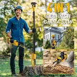 4-in-1 Cordless 6" & 8" Pole Saw & Mini , photo 2