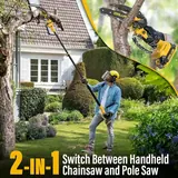 2-IN-1 Cordless Pole Saw & 6 Inch Mini C, photo 2