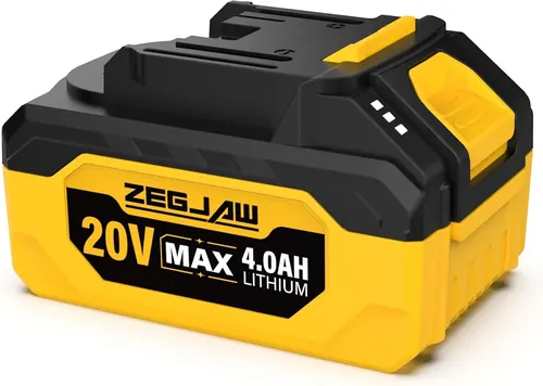 ZEGJAW 20V 1-Pack 4.0Ah Lithium Battery