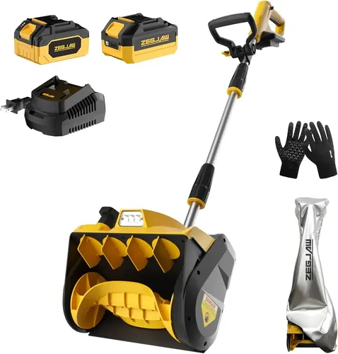 ZEGJAW 12-Inch 20V Cordless Snow Shovel, Electric Snow Shovel for Driveway with 