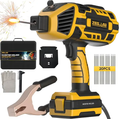 ZEGJAW Welding Machine Portable,110V ARC Handheld Electric Welder Gun with IGBT 